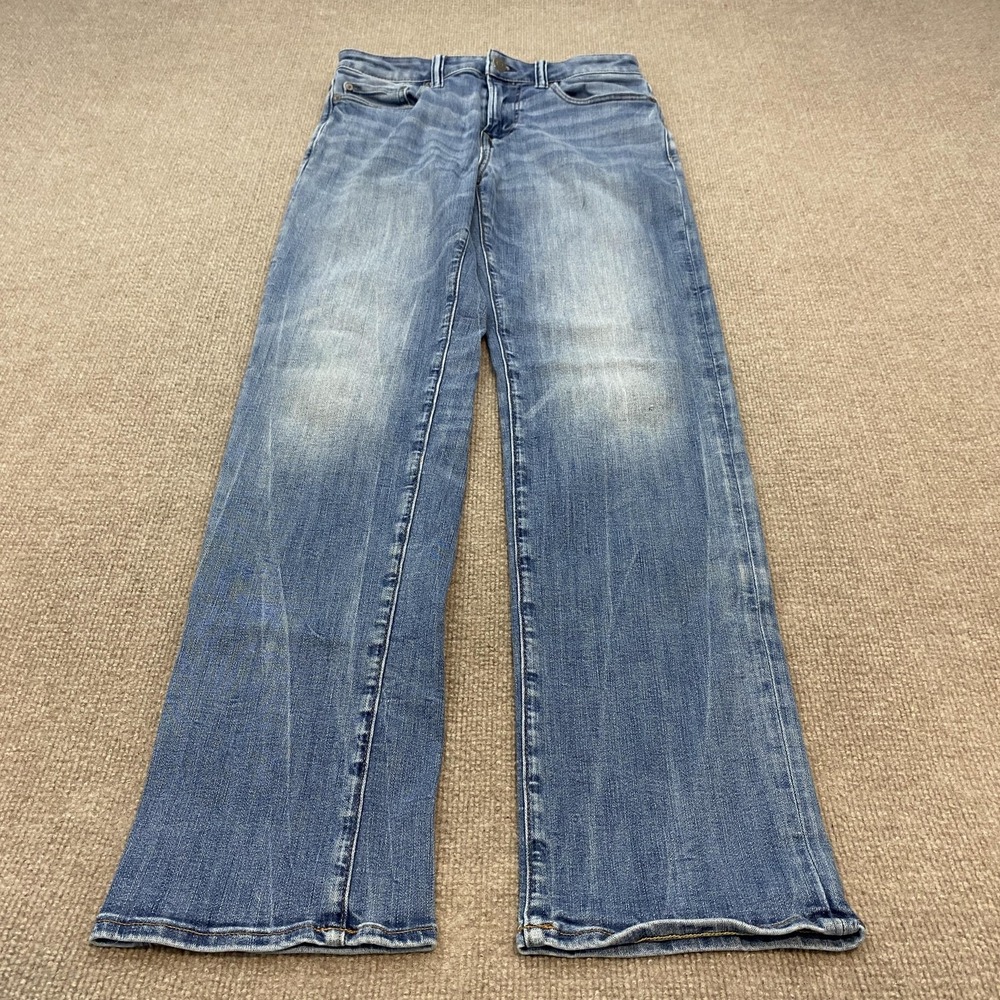 American Eagle Airflex+ Jeans Mens 30x34 Blue Med Wash Relaxed Straight Denim